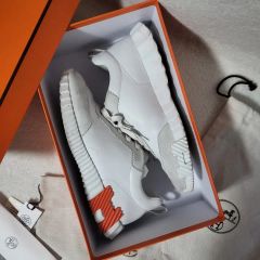 新品】エルメス バウンシング 厚底 スニーカー 本革 レザー 真っ黒