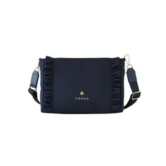 【新品】 [TOCCA] 撥水 TRIM WAVES POCHETTE ポシェットバッグ (ネイビー) 0