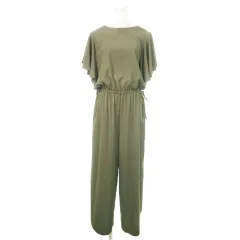 リムアーク rim.ark Flare sleeve all in one オールインワン コンビネゾン ジャンプスーツ 半袖 ワイドストレート ブラウジング リボン 38 M 緑 グリーン 460DSL33-0500 /MN15 ■GY01のサムネイル