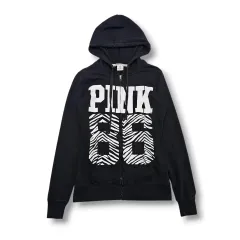 XS PINK Victoria's Secret 86 ゼブラ フードジップアップのサムネイル