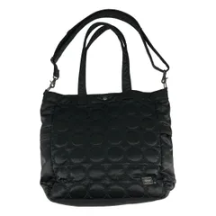 【美品】 mina perhonen / ミナペルホネン | × PORTER / ポーター / tambourine / タンバリン 2way ショルダー付き エンブロイダリー トートバッグ | ブラック | レディースのサムネイル
