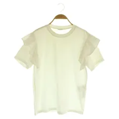 アディアム ADEAM Tシャツ カットソー 半袖 フリル S オフホワイト /MY ■OS ■GY06のサムネイル