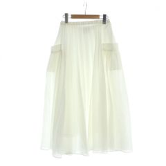 ユナイテッドアローズ UNITED ARROWS 白 ポケットプリーツスカート