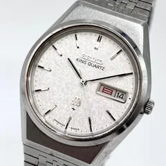 【稼働/純正ブレス】SEIKO/セイコー KING QUARTZ/キングクォーツ TWIN/ツイン 腕時計 シルキーダイヤル デイデイト 1979年10月製造 japan vintage