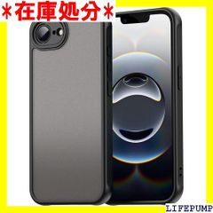 For iPhone 17e/16e 케이스 Mosasa iPhone 17e/16e 커버 매트감 반투명 TPU+PC 렌즈 보호 얇은 지문 방지 낙하 방지 안심 보호 경량 전면 보호 커버 블랙 1971