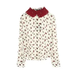 ルイ・ヴィトン LOUIS VUITTON モノグラム 総柄 長袖 RW192W NMV FHBB01 シルク シャツ レディース Used Aのサムネイル