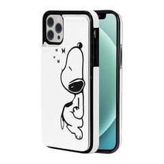 [신품] 대응 iPhone 11 Pro 케이스 귀여운 수첩형 가죽 카드 수납 얇은 스탠드 기능 캐릭터 귀여운 인기