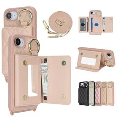 [신품] CLICSUN iPhone 16e/iPhone 17e용 케이스 숄더 배면 카드 수납 아이후온 16e/17e 휴대 케이스 PU레더 스마트폰 케이스