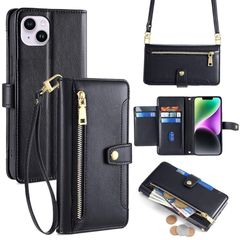 [신품] Cacheluna 수첩형 케이스 숄더 케이스 iphone 수첩형 숄더 케이스 가죽 for iPhone 14 Plus 대각선 걸이와 소지- 스마트폰 케이스 지갑형 대응 아이폰 촉감 좋은 편리