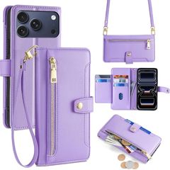 [신품] Cacheluna 수첩형 케이스 숄더 케이스 iphone 수첩형 숄더 케이스 가죽 for iPhone 17 Pro 비스듬히 걸어와 소지- 스마트폰 케이스 지갑형 대응 아이폰 촉감 좋은 편리