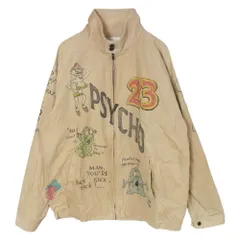 WEIRDO ウィアード 25SS WRD5101 PSYCHO WEIRDO JACKET ハンドプリント コーディロイ ジップアップジャケット ベージュ系 M【中古】のサムネイル