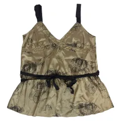 HYSTERIC GLAMOUR ヒステリックグラマー 3CR-2040 Hysterics ヒステリックス スタッズ 総柄 キャミソール ゴールド系 FREE【中古】のサムネイル