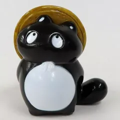 【中古】トレーディングフィギュア 黒 「ぼんやり子だぬきソフビフィギュア2」