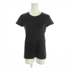 マックスマーラ MAX MARA カットソー Tシャツ ラウンドネック 半袖 ストレッチ M 黒 ブラック /AH10 ■GY99のサムネイル