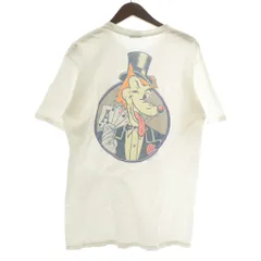 ステューシー STUSSY Ace Pigment Dyed T-shirt Tシャツ カットソー 半袖 クルーネック バックプリント トランプ狼 ロゴ M 白 ホワイト /XZ ■GY01のサムネイル