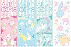 [중고] 수건·수건(캐릭터) 전 4종 세트 페이스 타올 [이치반 복권 AKB0048] F상