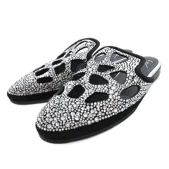 ジュゼッペザノッティデザイン GIUSEPPE ZANOTTI DESIGN サンダル ミュール ビジュー 35 黒 /UO ■GY19のサムネイル