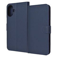 [신품] iPhone 16 Plus용 케이스 iPhone 16 Plus용 수첩형 레이아웃 내충격 충격 흡수 카메라 보호 렌즈 보호 네 모서리 가드 미끄럼 방지 지문 방지 더러워지기 어려운 스트랩 홀 첨부 무선 충전 대응 Qi 충전 대응 정밀 설계 오