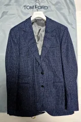 (名作イチオシ)BRUNELLO CUCINELLI(ブルネロクチネリ) サルトリア CHECK ブレーザー ジャケットのサムネイル