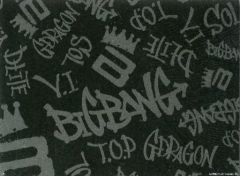 [중고] 비닐 시트 레저 시트 BIGBANG 레저 시트 (블랙) [이치 반 쿠지 BIGBANG 2017] E상