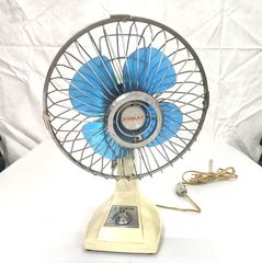昭和レトロ スタンレー電気 卓上扇風機 SF-2191 青羽根 アンティーク