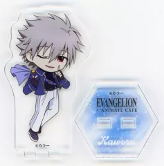 【中古】アクリルスタンド・アクリルパネル 渚カヲル 「エヴァンゲリオン30周年×animatecafe トレーディングアクリルスタンド」