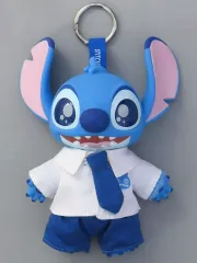 【中古】ぬいぐるみマスコット・ぬいぐるみバッジ スティッチ(キャンパス風コーデ) 「ディズニー×TOP TOY リロ＆スティッチ DRESS UP SHOWシリーズ ソフビぬいぐるみ」