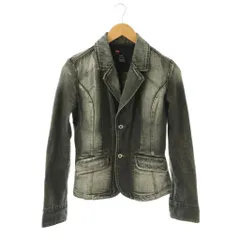 ディーゼル DIESEL テーラードジャケット デニムジャケット M ブラック /DF ■GY18のサムネイル