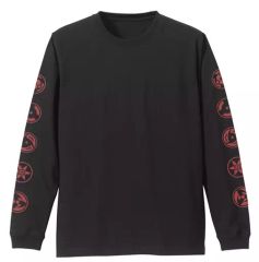 [중고] T셔츠(캐릭터) 사륜안 소매 리브 롱 슬리브 T셔츠 블랙 XL사이즈 [NARUTO-나루토-질풍전]