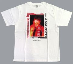 [중고] T셔츠 하세가와 신/qb(ROWDY SHOGUN ≠ THE RAMPAGE) 포토 T셔츠 화이트 L사이즈 [BATTLE OF TOKYO ~CODE OF Jr.EXILE~] 수주 판매 한정