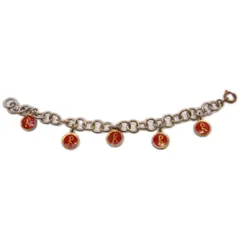 ★【ROBERTA DI CAMERINO/ロベルタディカメリーノ】　ブレスレット　シルバー　レッド　アクセサリー　レディースのサムネイル