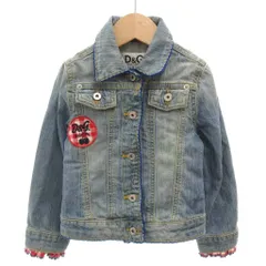 ドルチェ&ガッバーナ ジュニア ドルガバ DOLCE&GABBANA JUNIOR デニムジャケット Gジャン ロゴワッペン フリル  92 インディゴブルー /YJ ■GY18のサムネイル