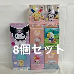 未開封 サンリオ Fluffy Puffy 他 クロミ マイメロディ ハローキティ シナモロール ウサハナ ポチャッコ キキ フィギュア 8個セット SF5B38 c101