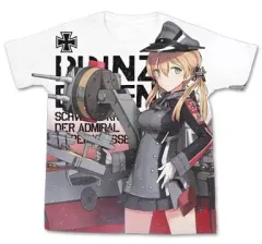 【中古】Tシャツ(キャラクター) プリンツ・オイゲン フルグラフィックTシャツ ホワイト Lサイズ 「艦隊これくしょん -艦これ-」