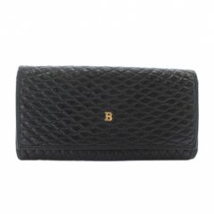 BALLY✨️】長財布 ゴールド金具 がま口 ブラック - メルカリ