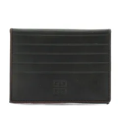 ジバンシィ GIVENCHY カードケース パスケース 定期入れ 二つ折り レザー ロゴ 黒 ブラック /XZ ■GY11のサムネイル