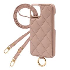 Elegante 공식 Quilting Shoulder AQUOS sense10 sense9 용 케이스 스마트폰 케이스 숄더 스트랩 퀼팅 어른 귀여운 카드 수납 미러 마그넷 세련된 귀여운 aquos용 a0ca8af3