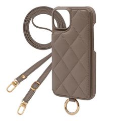 Elegante 공식 Quilting Shoulder AQUOS sense10 sense9용 케이스 스마트폰 케이스 숄더 스트랩 퀼팅 어른 귀여운 카드 수납 미러 마그넷 세련된 귀여운 aquos용 3c189874
