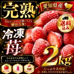 完熟🍓激安‼️送料込み‼️『2kg 』冷凍　いちご　苺　愛知県産　③のサムネイル