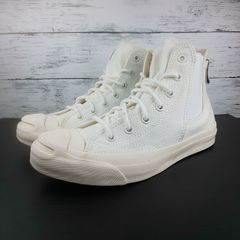 コンバース スニーカー ジャックパーセル サイドゴア 白 23cm Y1773 コンバース スニーカー ジャックパーセル サイドゴア 白 23cm Y1773