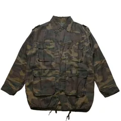 極美品 SAINT LAURENT PARIS サン ローラン パリ 長袖シャツ 421287 サイズXS カモフラ ミリタリー エポレット エディ期 中古 4a002649のサムネイル
