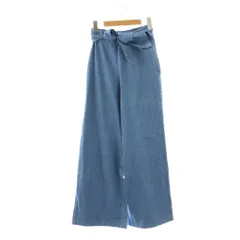 デンハム DENHAM ワイド デニムパンツ ベルト XXS インディゴ /HK ■GY06のサムネイル