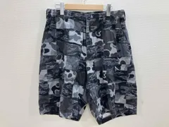 X-LARGE エクストララージ カモフラージュパッチワークハーフカーゴパンツ ハーフカーゴパンツ  101242031018 迷彩グレー 32 春夏