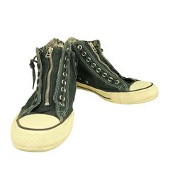 L.G.B. ジッパー付き黒ハイカットスニーカー - メルカリ