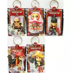 [중고]키홀더 마스코트(캐릭터) 전 5종 세트 데포르메 피규어 키홀더~ONE PIECE FILM Z~vol.2 [원피스]