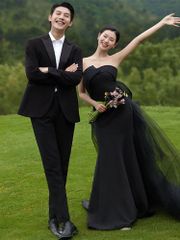 ビスチェ ソフトマーメイド ウェディング カラードレス 結婚式 前撮り 