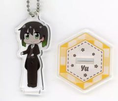 [중고] 잡화 타카사키 유 [러브라이브! 시리즈 GiGO 콜라보 카페 LoveLive! Days 스탠드 부착 데포르메아크릴 키홀더(무지개크 웨이트리스/러브라이브! 니지가사키 학원 스쿨 아이돌 동호회)]