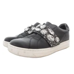 マイケルマイケルコース Michael michael kors グリッター ローカットスニーカー シューズ ビジュー装飾 レザー 6M 黒 ブラック FT21D /GV ■GY40のサムネイル