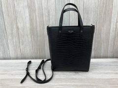 EUROKENVY レザーミニトートバック ユーロケンビー クロコ型押し