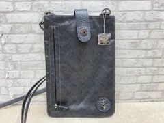 PELLE BORSA ペレボルサ スマホショルダー ミニショルダー B2579 4306BL グレー系 総柄